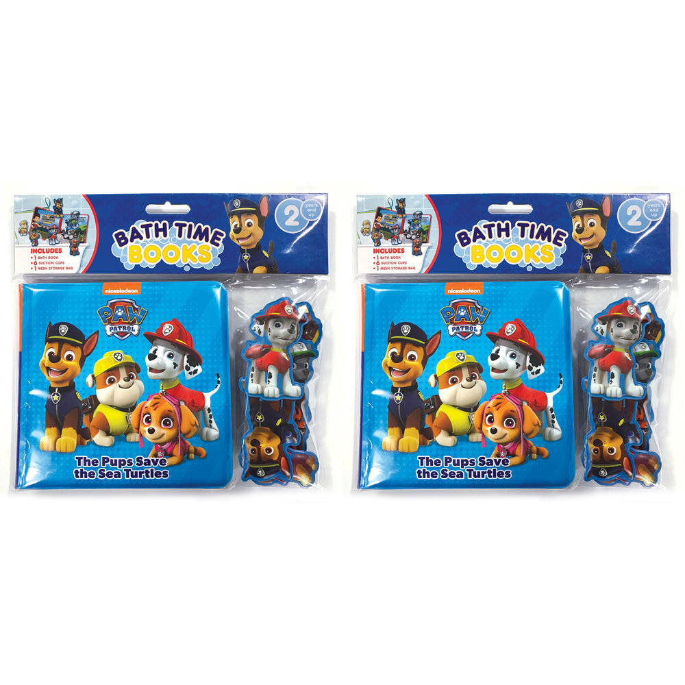 2PK Paw Patrol Kids/Children Bathtime Books Eva Bag 3y+
