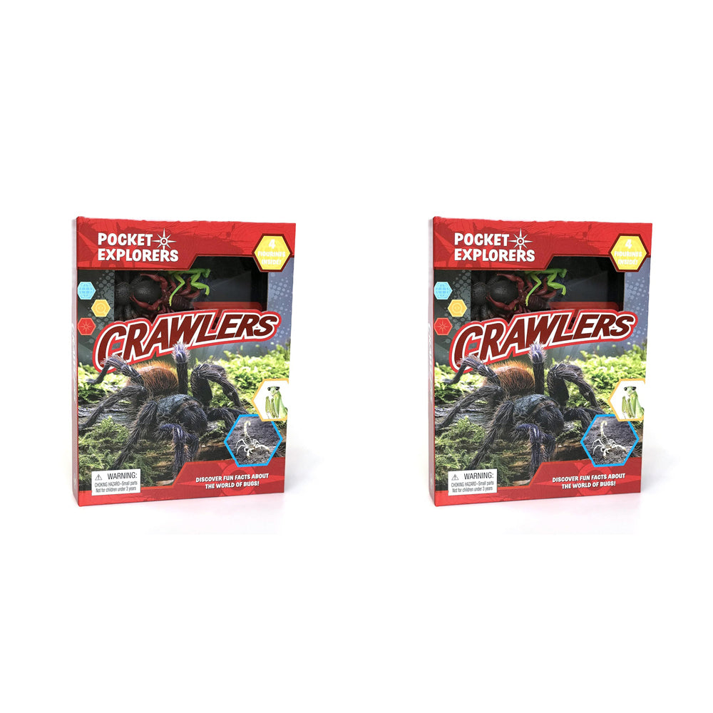 2PK Crawlers Pocket Explorers Kids/Children Educational Book 3y+