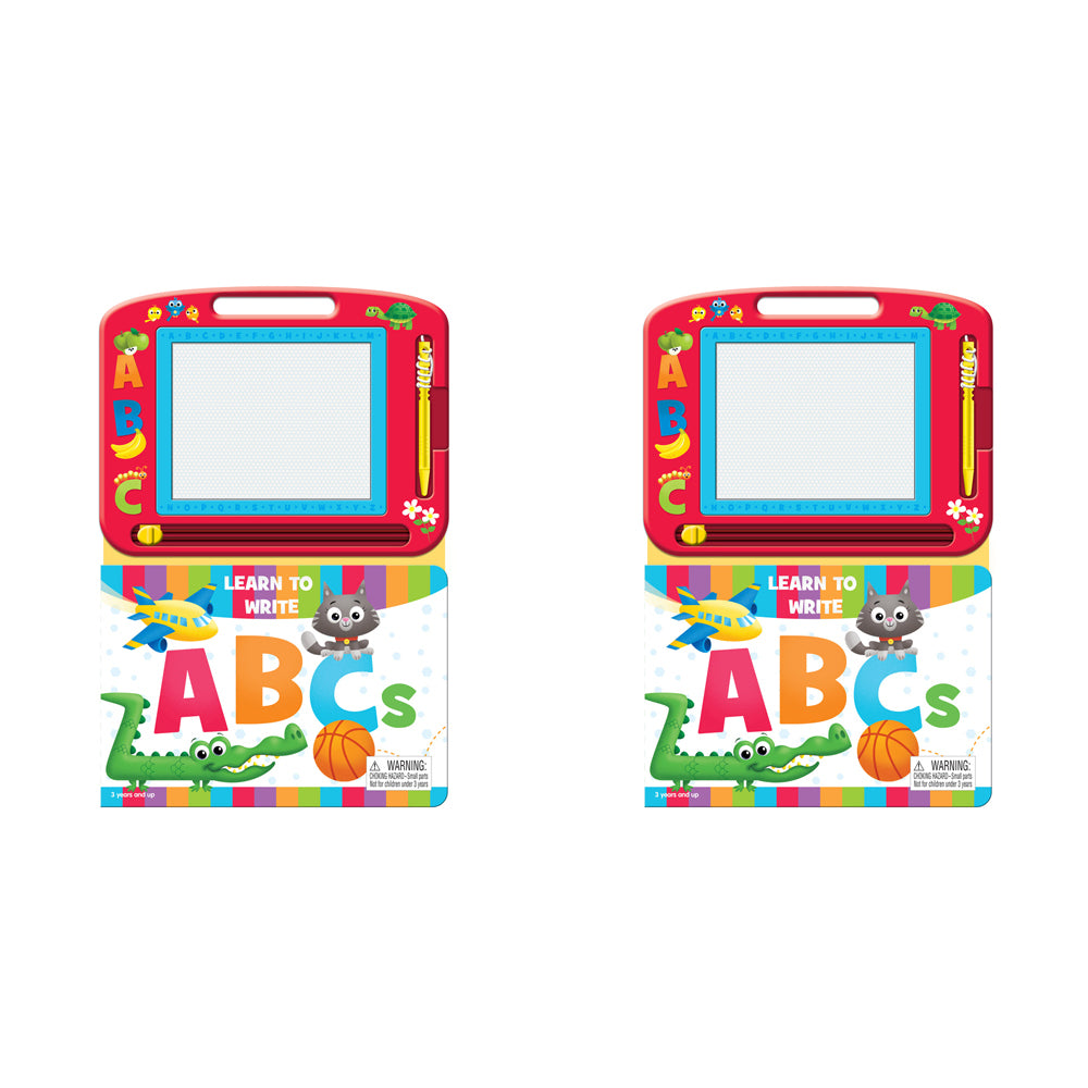 2PK Learning To Write ABC's Learning Series Kids Drawing Pad w/ Book 3y+