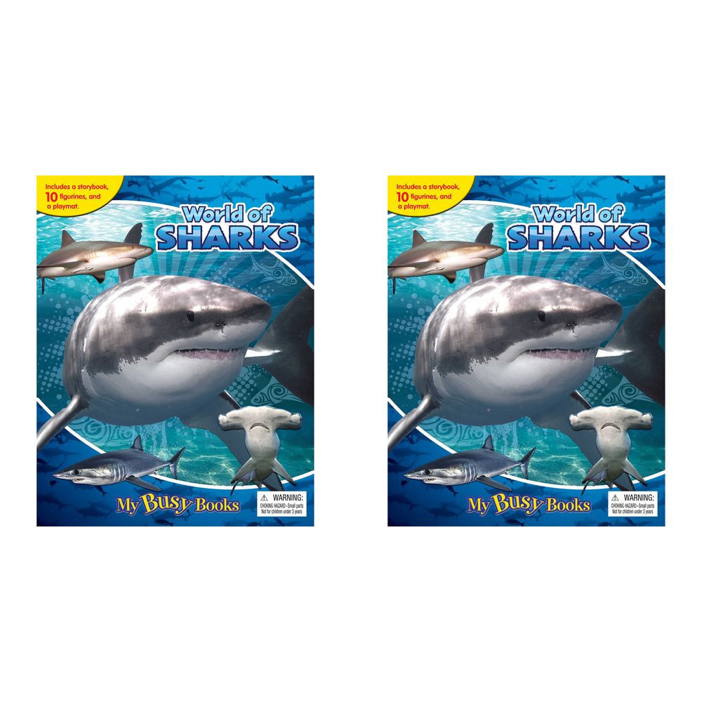 2PK Sharks My Busy Books Kids/Children Activity Kit 3y+