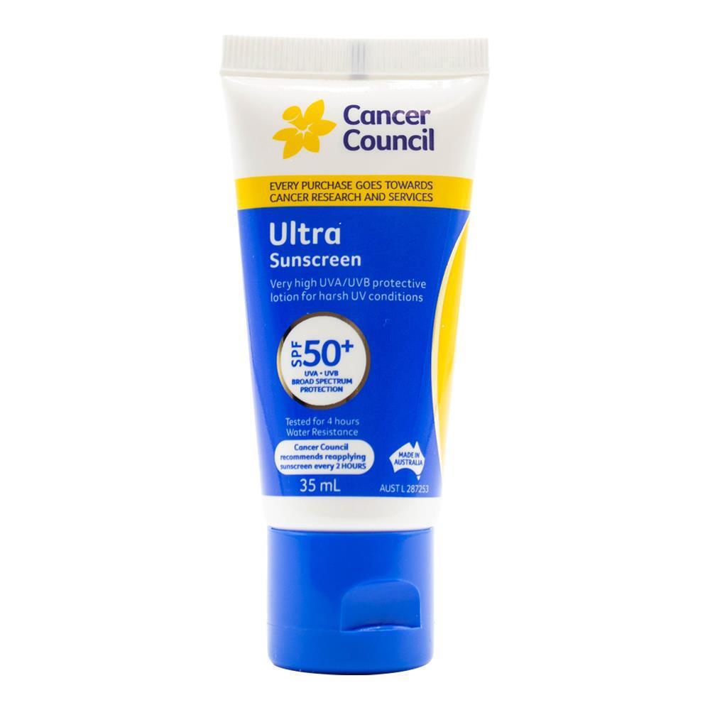 5PK Cancer Council 35ml Ultra Sunscreen SPF50+ Body Lotion