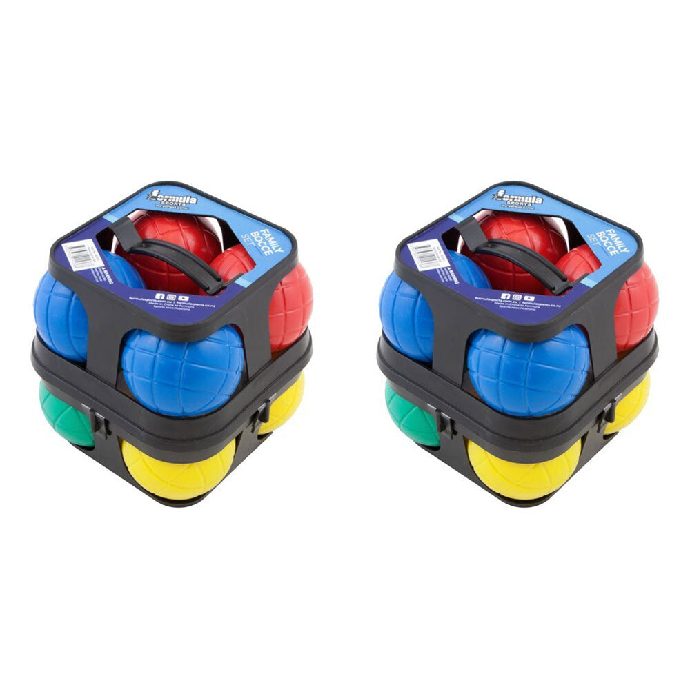 2x 8pc Formula Sports Family Bocce Set Kids/Adult Toy w/ Carry Crate