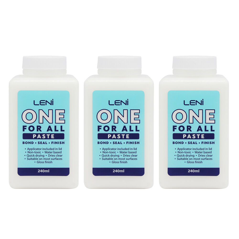 3x Boyle All-In-One 240ml Non-Toxic Glue/Sealer/Finish - Gloss