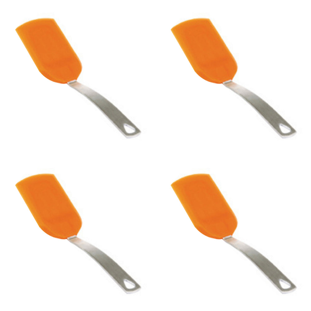 4PK Cuisena 17cm Mini Stainless Steel/Silicone Turner - Assorted