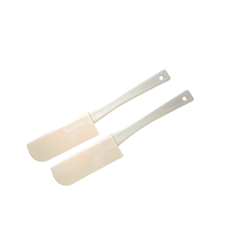 4x 2pc Cuisena Mini Rubber Spatula Utensil Set - White
