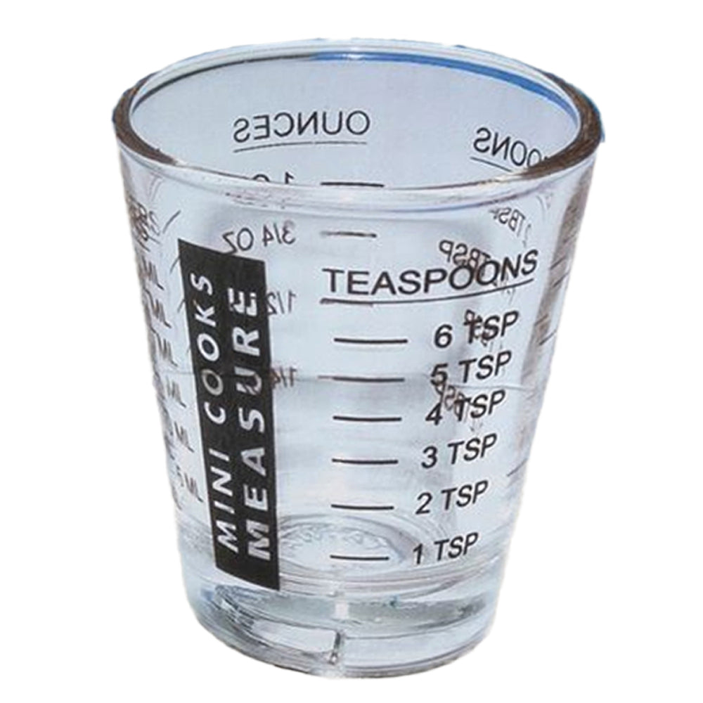 6PK Cuisena Mini Cooks 30ml Measuring Glass Cup - Clear