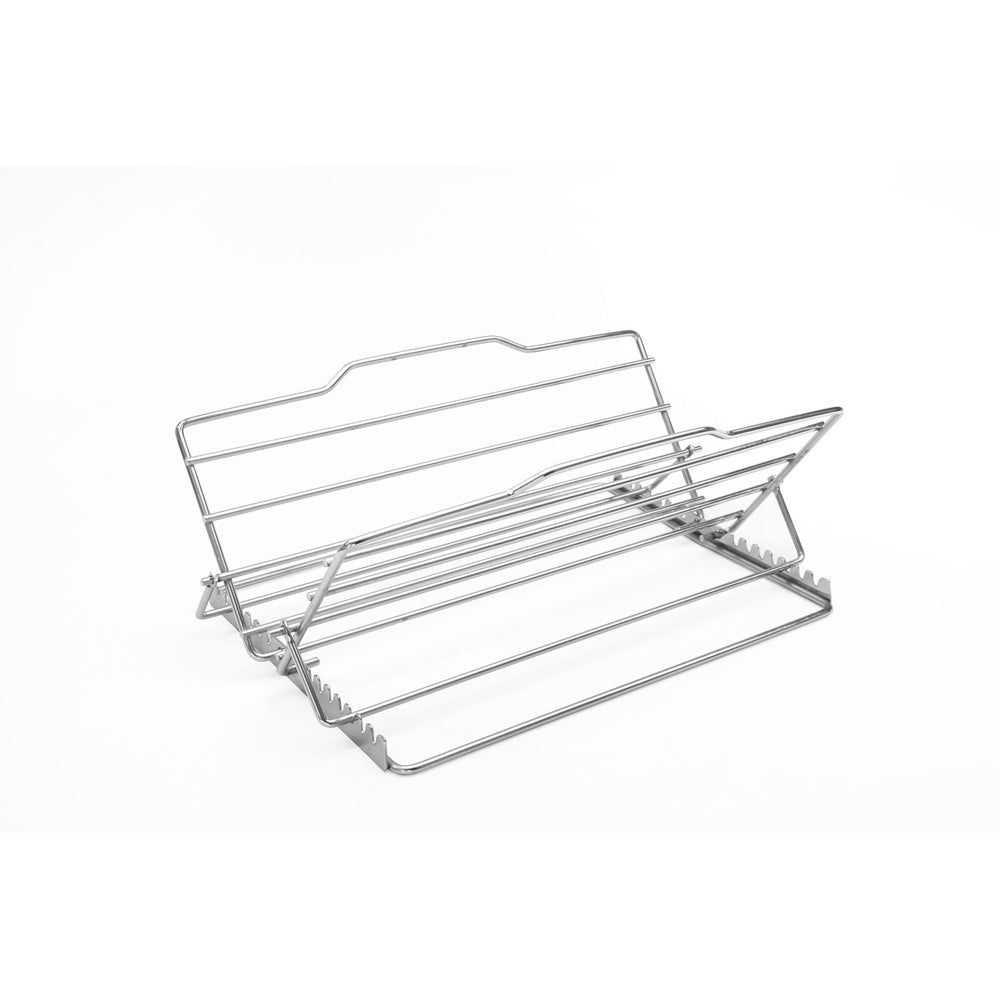2x Cuisena Adjustable Chrome Roast Rack Kitchen Cookware - Silver
