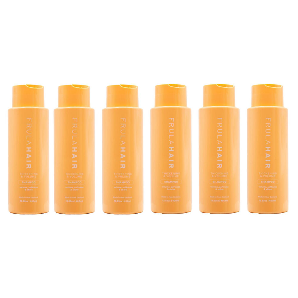 6PK Frula Skin Hair Thickening And Volume Shampoo 400ml Nourishing/Hydrating