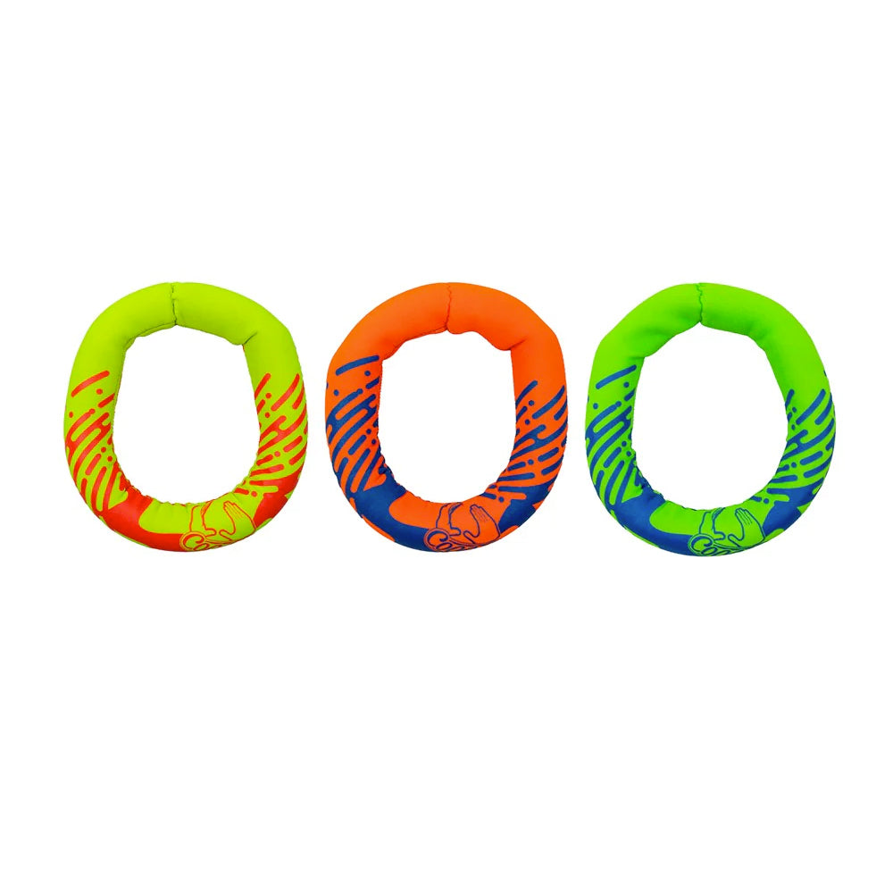 2x 3pc Cooee Neoprene Swimming Pool Round Dive Rings 16cm