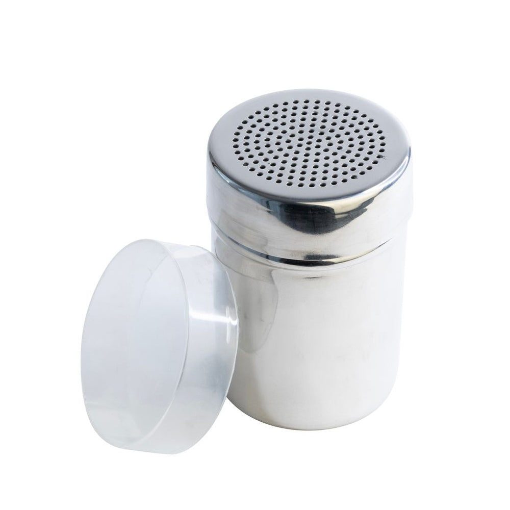 3PK Cuisena Stainless Steel Shaker w/ 2mm Holes Lid - Silver