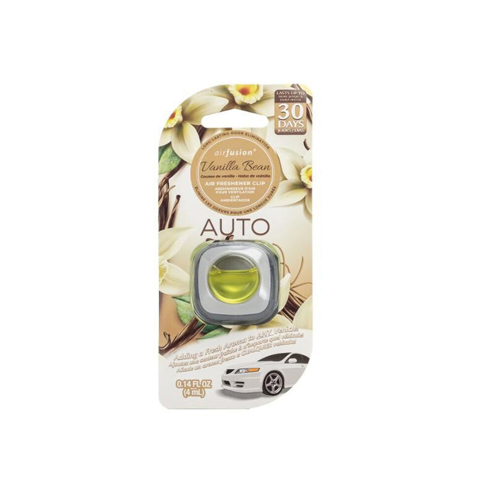 12PK Air Fusion Car/Automotive Air Freshener Vent Clip 4ml - Vanilla Bean