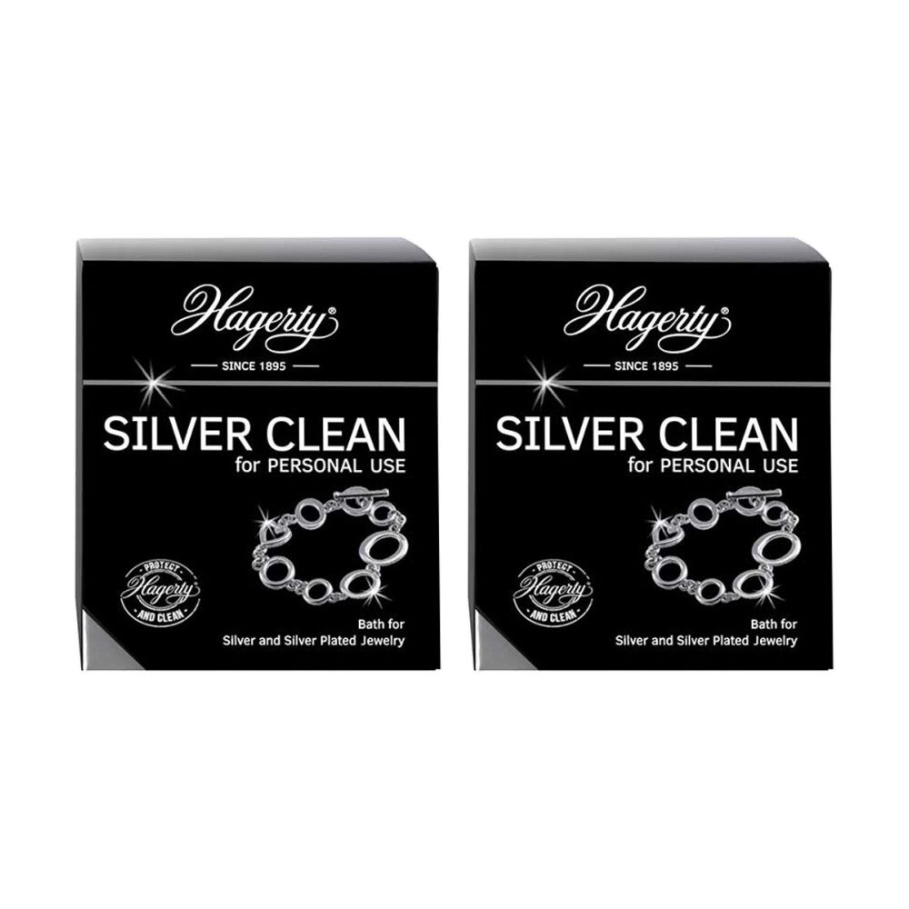 2PK Hagerty Silver Jewellery Cleaning Solution/Bath Metal Care Accessory 170ml