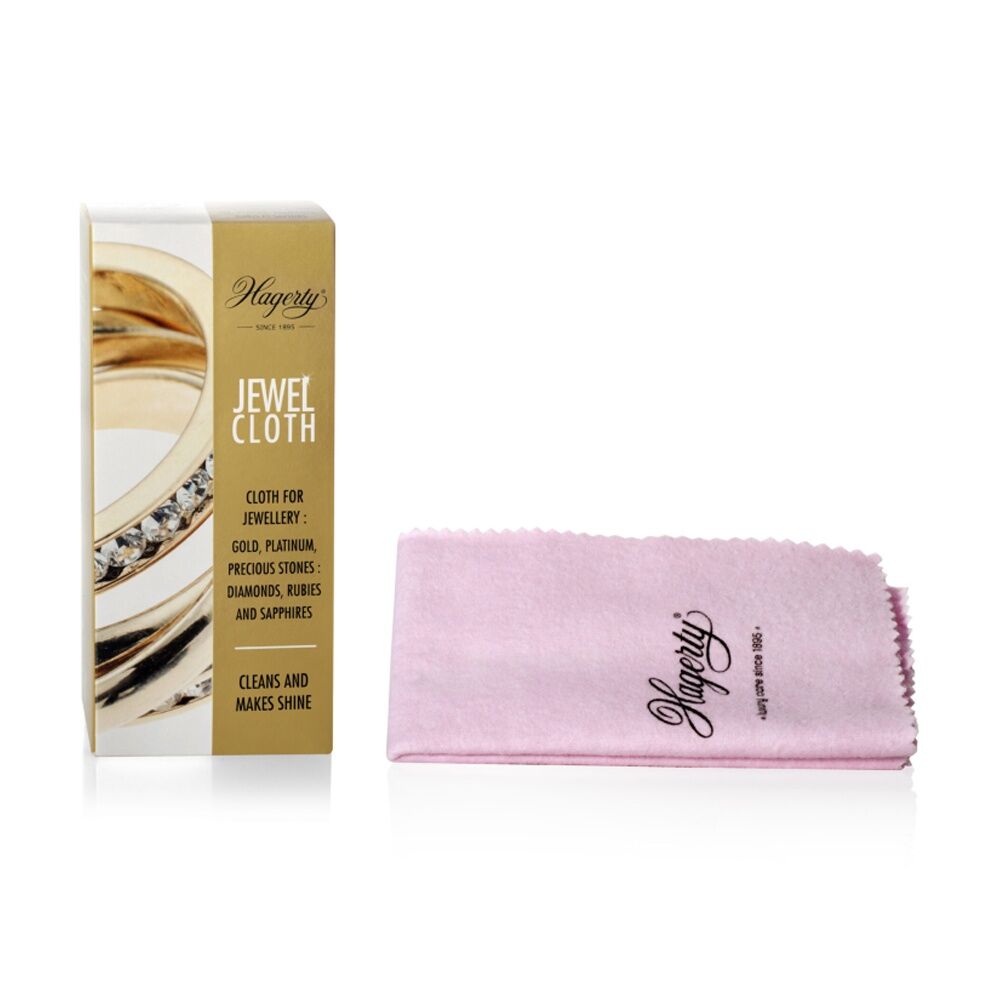4PK Hagerty Jewel Cleaning/Polishing Cloth Jewellery Care Accessory 30x24cm