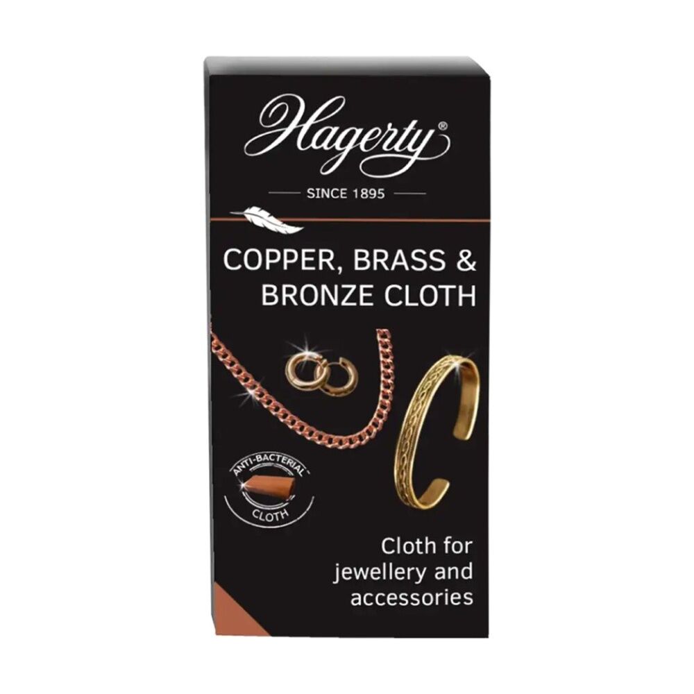 4PK Hagerty Copper Brass & Bronze Polishing Cloth Metal Care Accessory 30x36cm