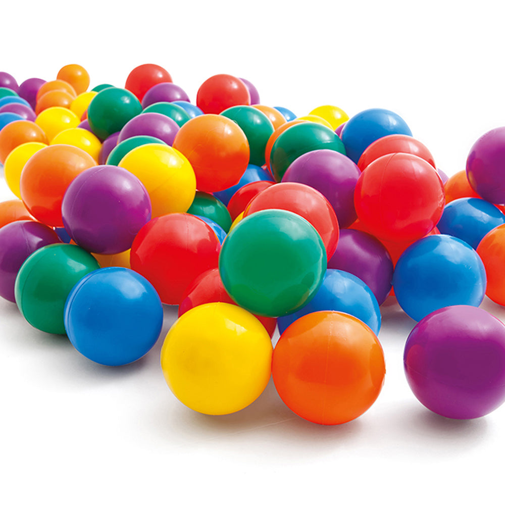 100pc Intex Fun 8cm Kids Balls 2y+