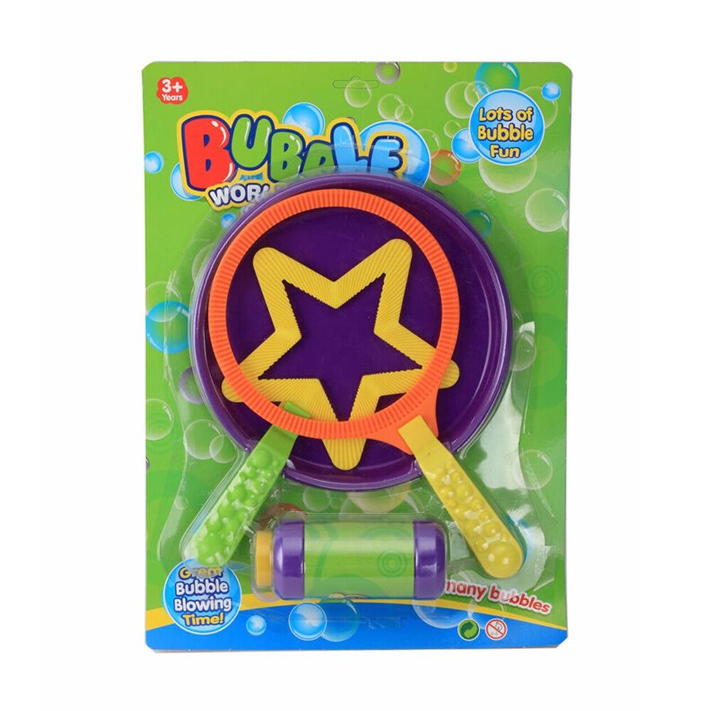 3PK ABT Bubble Wands Large With Tray And Solution Set For Kids 3Y+