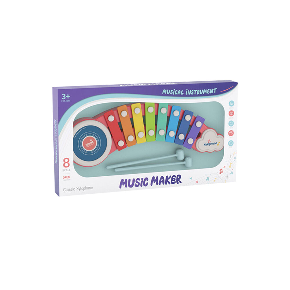 Music Maker Xylophone Kids/Toddler 38cm Toy Assorted 3y+