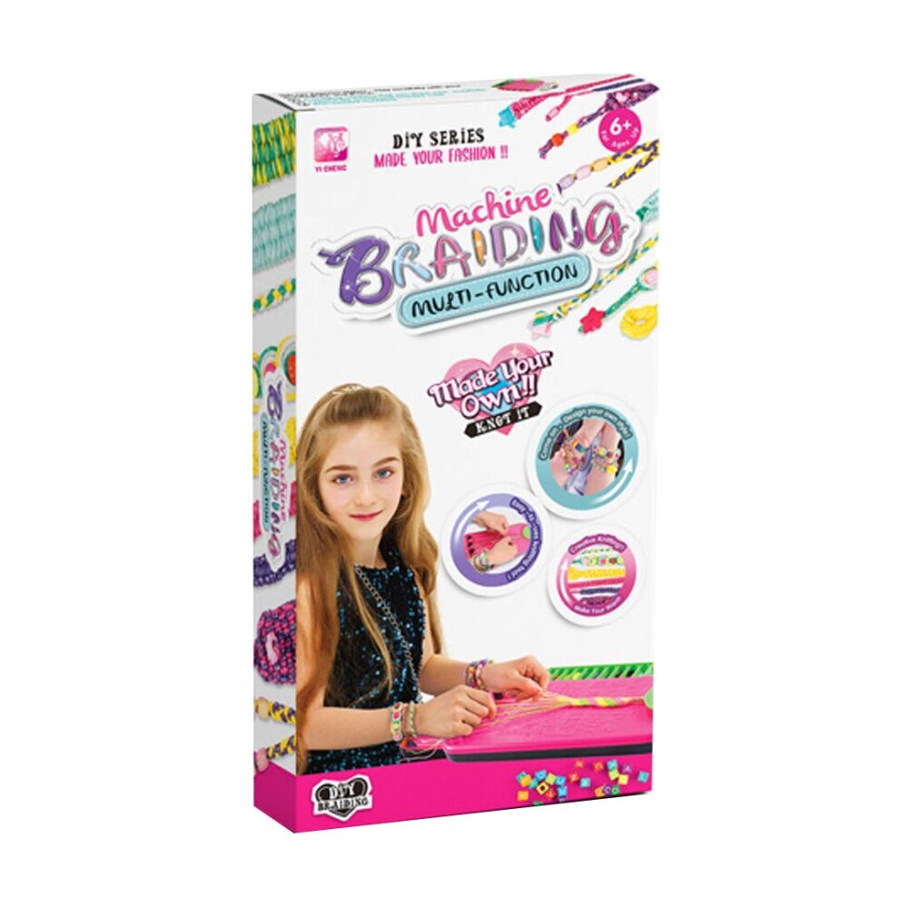 2PK ABT DIY Braiding Bead Machine Tool Bead-Maker Kit Pink