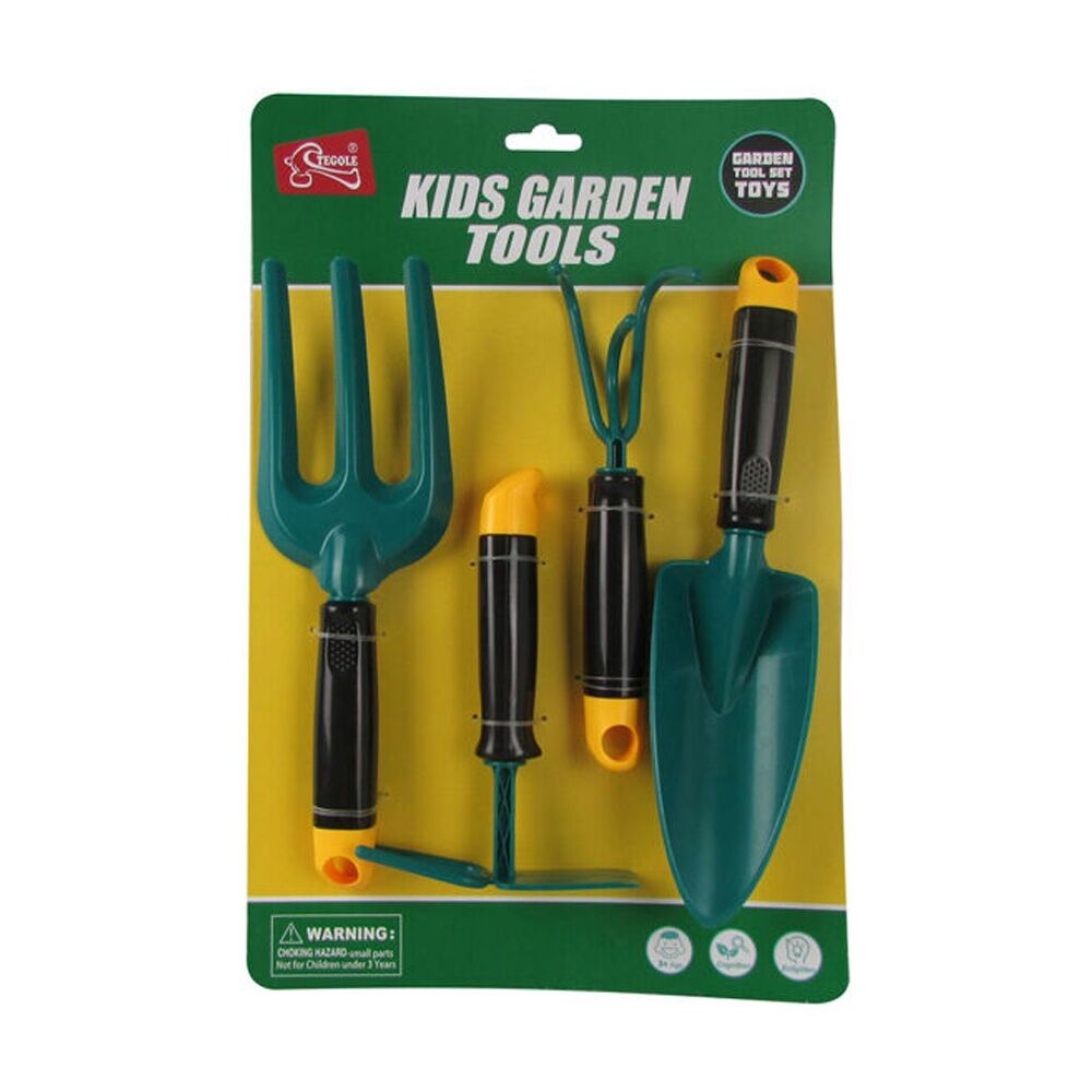 3x 4pc ABT Kids Play Pretend Gardening Tools Set Garden Kit 3Y+