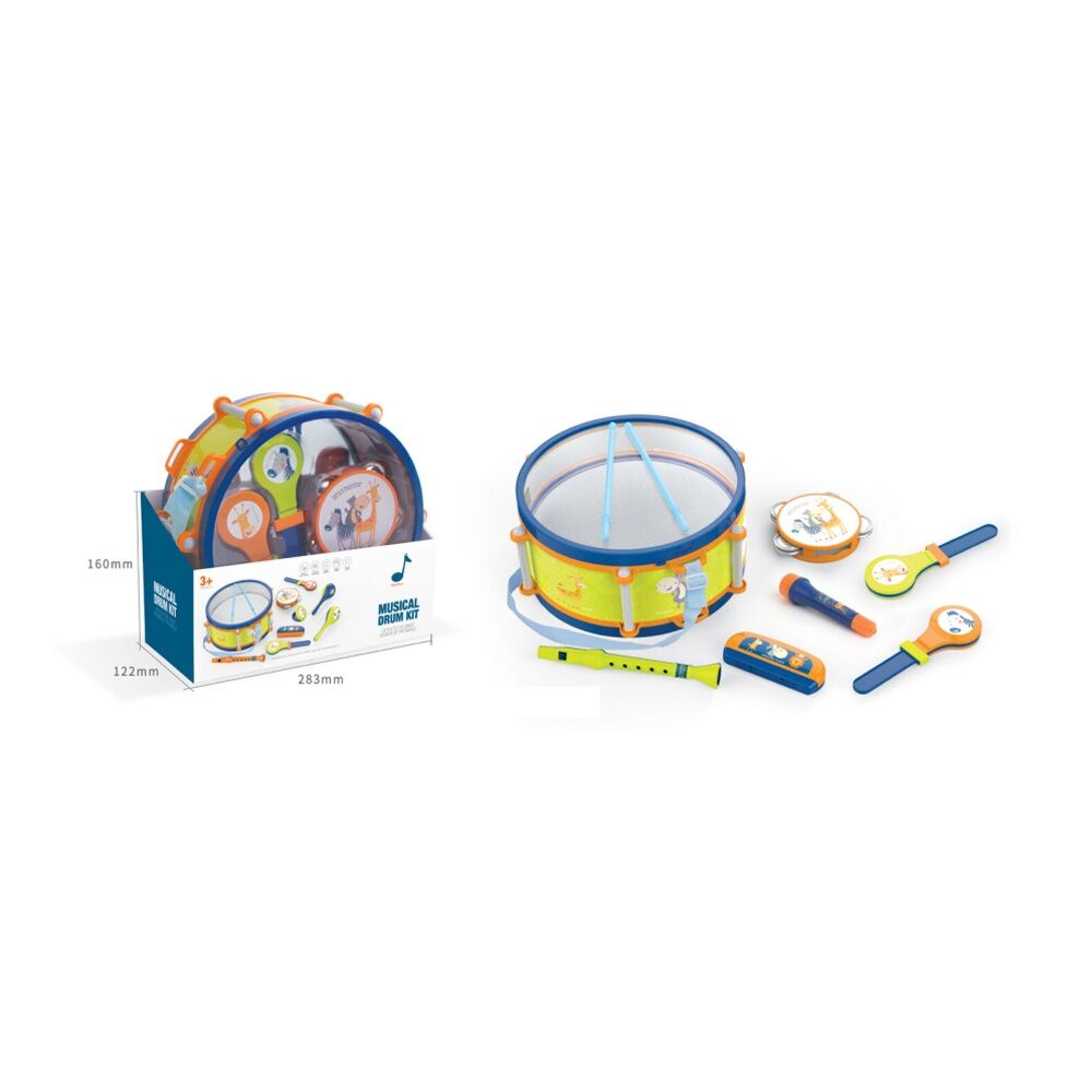 8pc ABT Kids Drum Set Musical Instrument Animal Themed Design 3Y+
