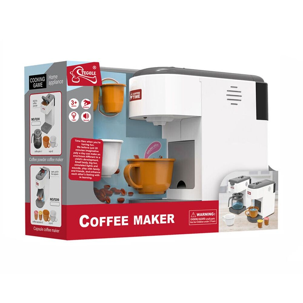 ABT Childrens Pretend Play Electronic Capsule Coffee Machine 3Y+
