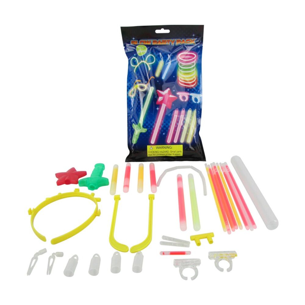 40pc ABT Glow Sticks Party Supplies Accessories Set Multicoloured
