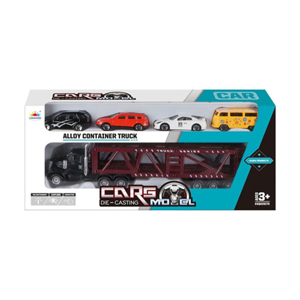 2x 5pc ABT Kids Diecast Car Container Set W/ Four Cars Assorted