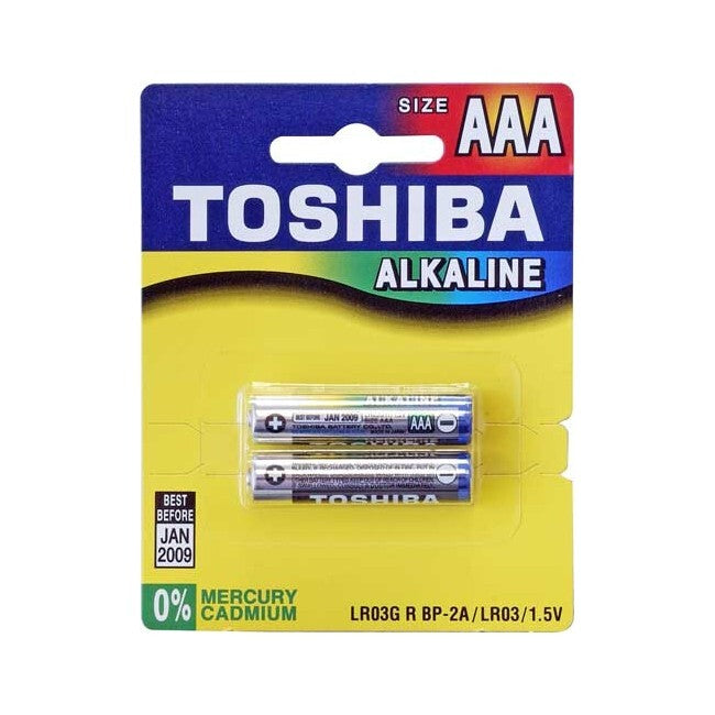 3PK 2 PACK AAA ALKALINE BATTERY