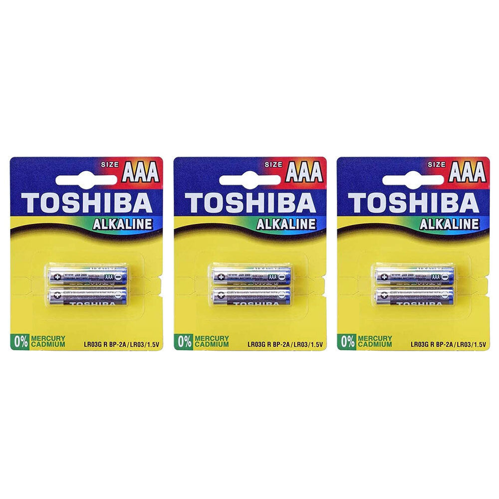 3PK 2 PACK AAA ALKALINE BATTERY