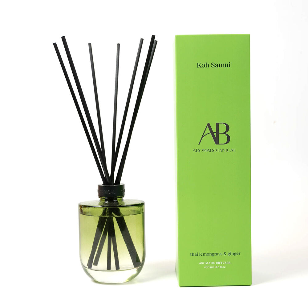 Aromabotanical Koh Samui Lemongrass Ginger Scent Fragrance Reed Diffuser 400mL