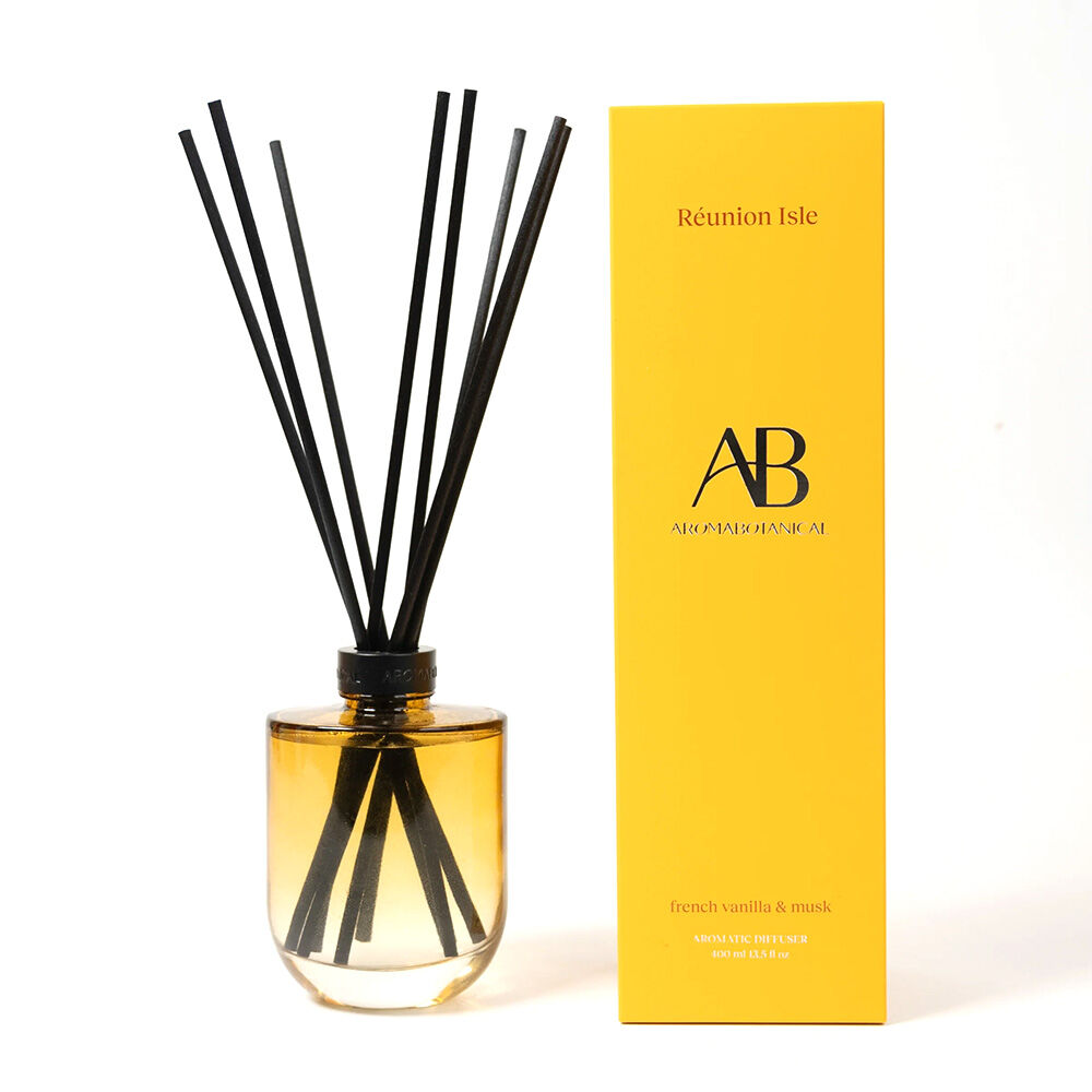 Aromabotanical Reunion Isle French Vanilla Scent Fragrance Reed Diffuser 400mL