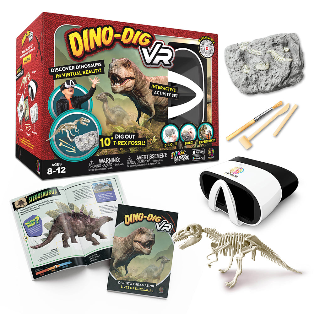 Abacus 2.0 Dino-Dig VR Kids Learning Steam Toy 8y+