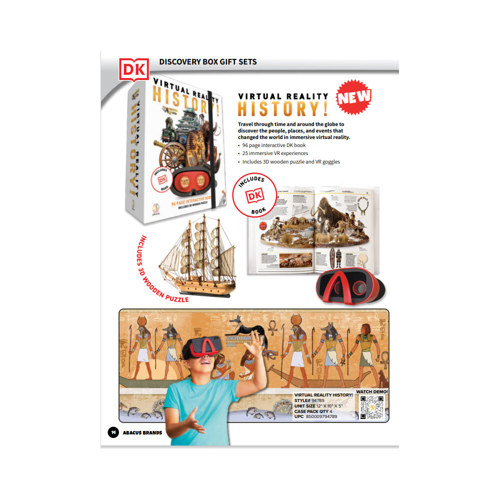 Abacus VR Gift Box Virtual Reality History Kids Educational Toy 8y+