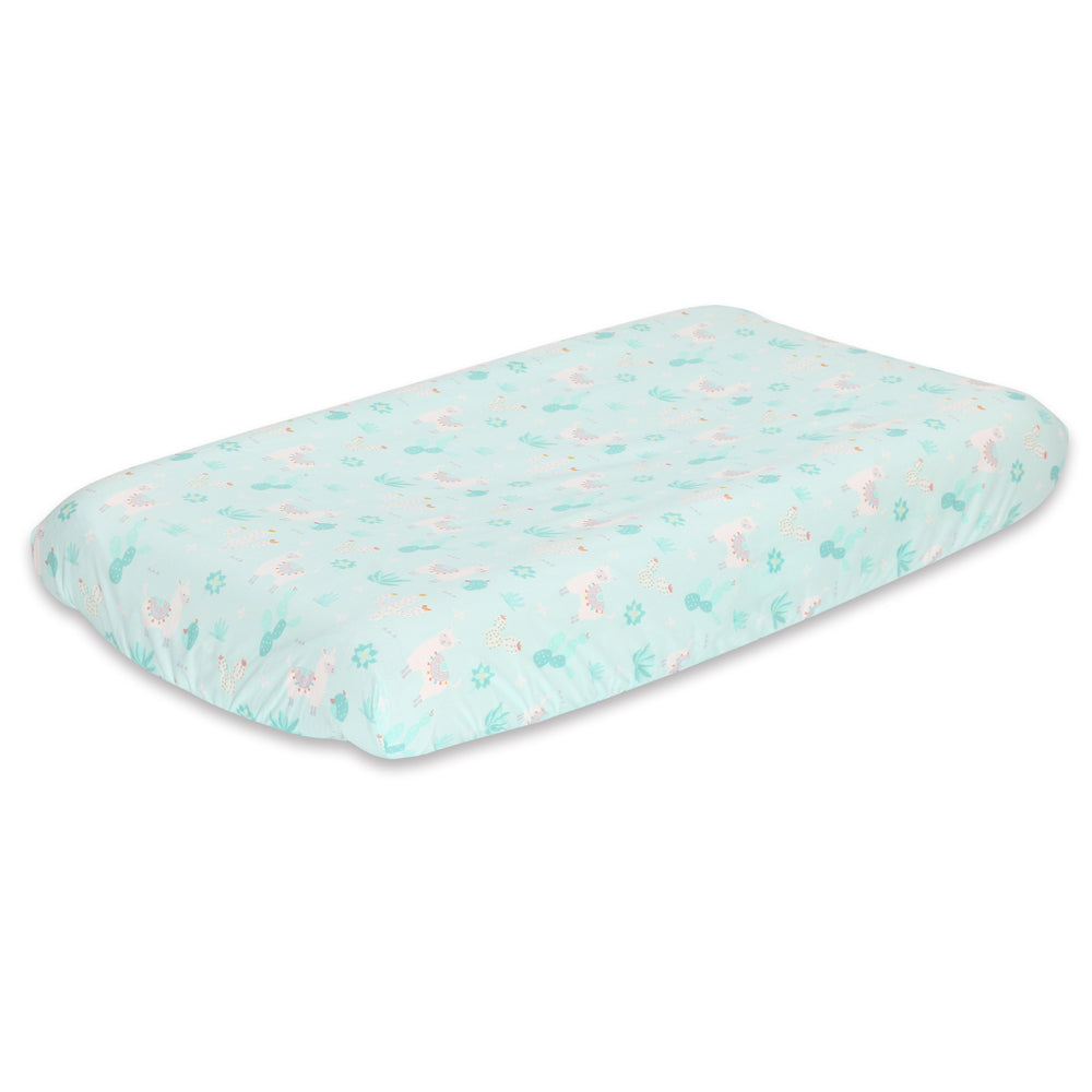 2pc The Peanutshell Little Llama Cotton Bassinet Sheet 40x80cm