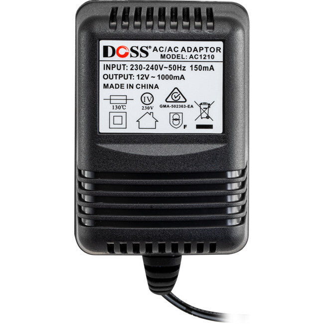 12VAC 1.0A AC POWER SUPPLY 2.1MM PLUG