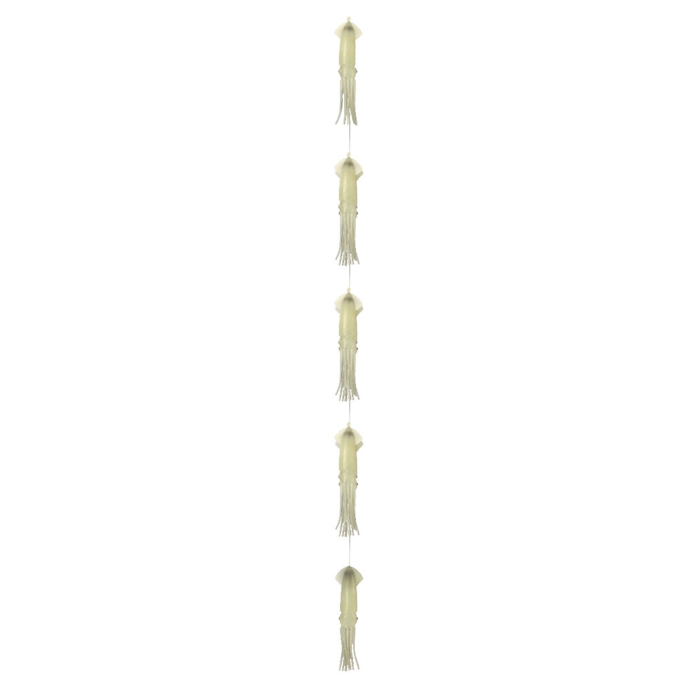 Sea Pro 5 Squid Daisy Chain Offshore Trolling Lure 25.5x14cm - Lumo