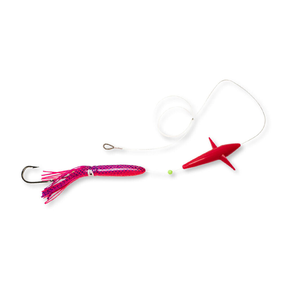 2PK Sea Pro Live Bird Rigged Skirt Offshore Trolling Teaser Lure 9 In - Pink
