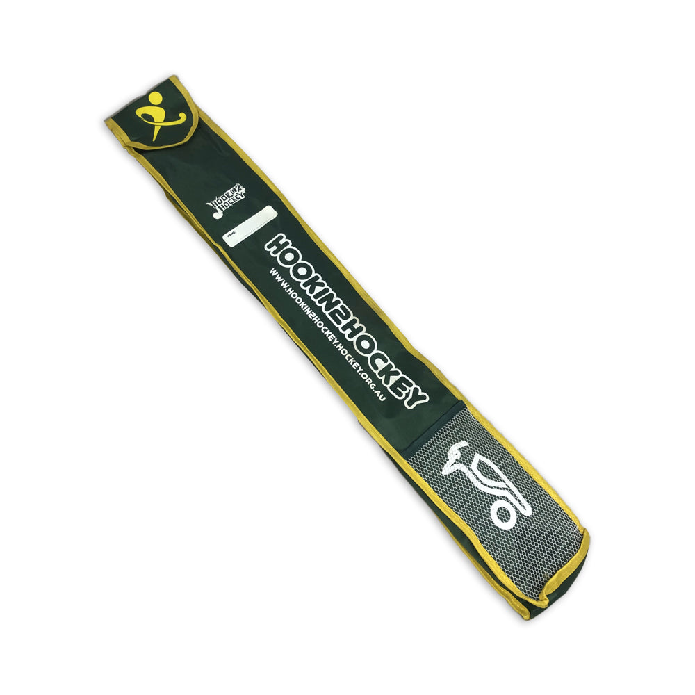 Kookaburra Hook In 2 Hockey 28-38.5'' Sling Bag For Stick And Gear Green/Gold