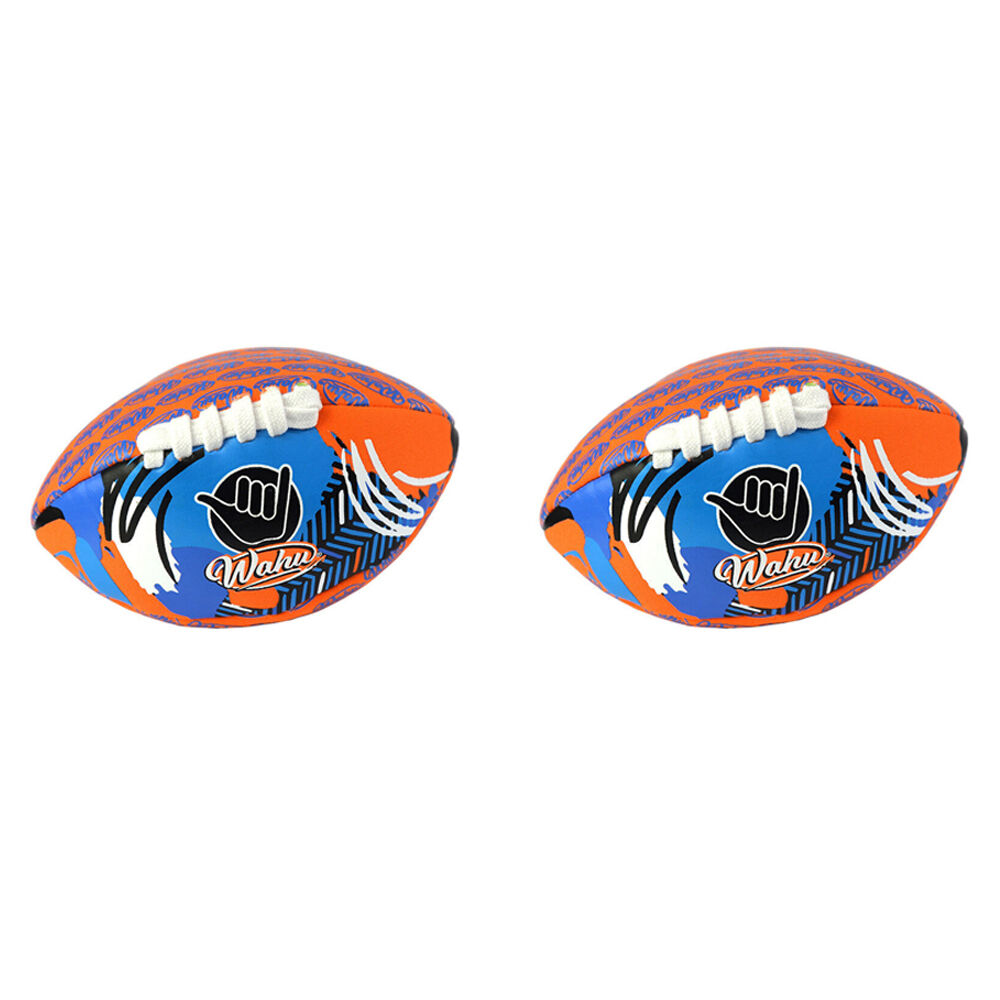 2PK Wahu Mini Footy Neoprene Inflatable Football Toy Kids/Children 6y+ Assorted