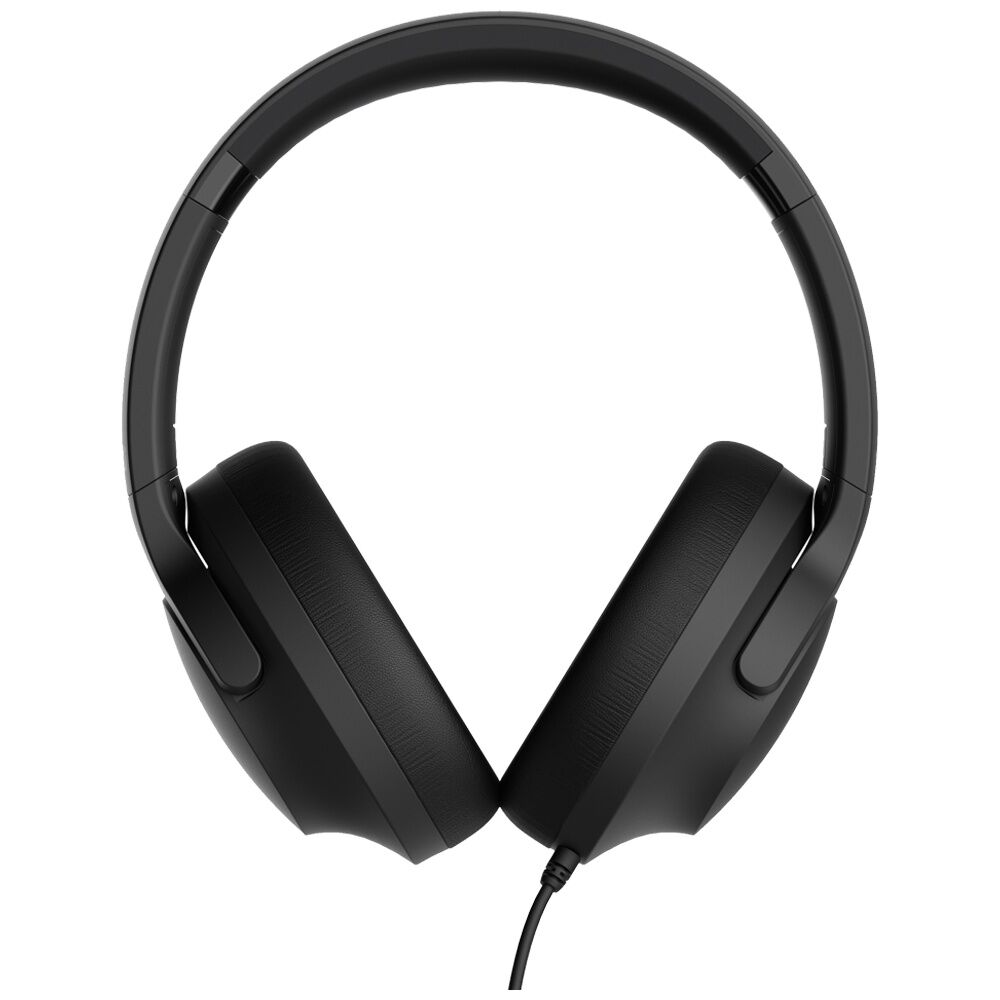Moki USB-C Connect Over Ear Wired Headphones W/ Mic & Control Black