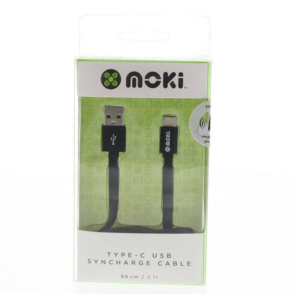 Moki Type C USB Cable 90cm/3ft - Black