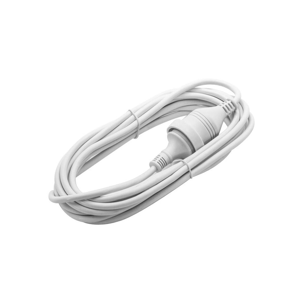 3PK Moki Electrical Extension Lead/Cable 5m Power Cord - White