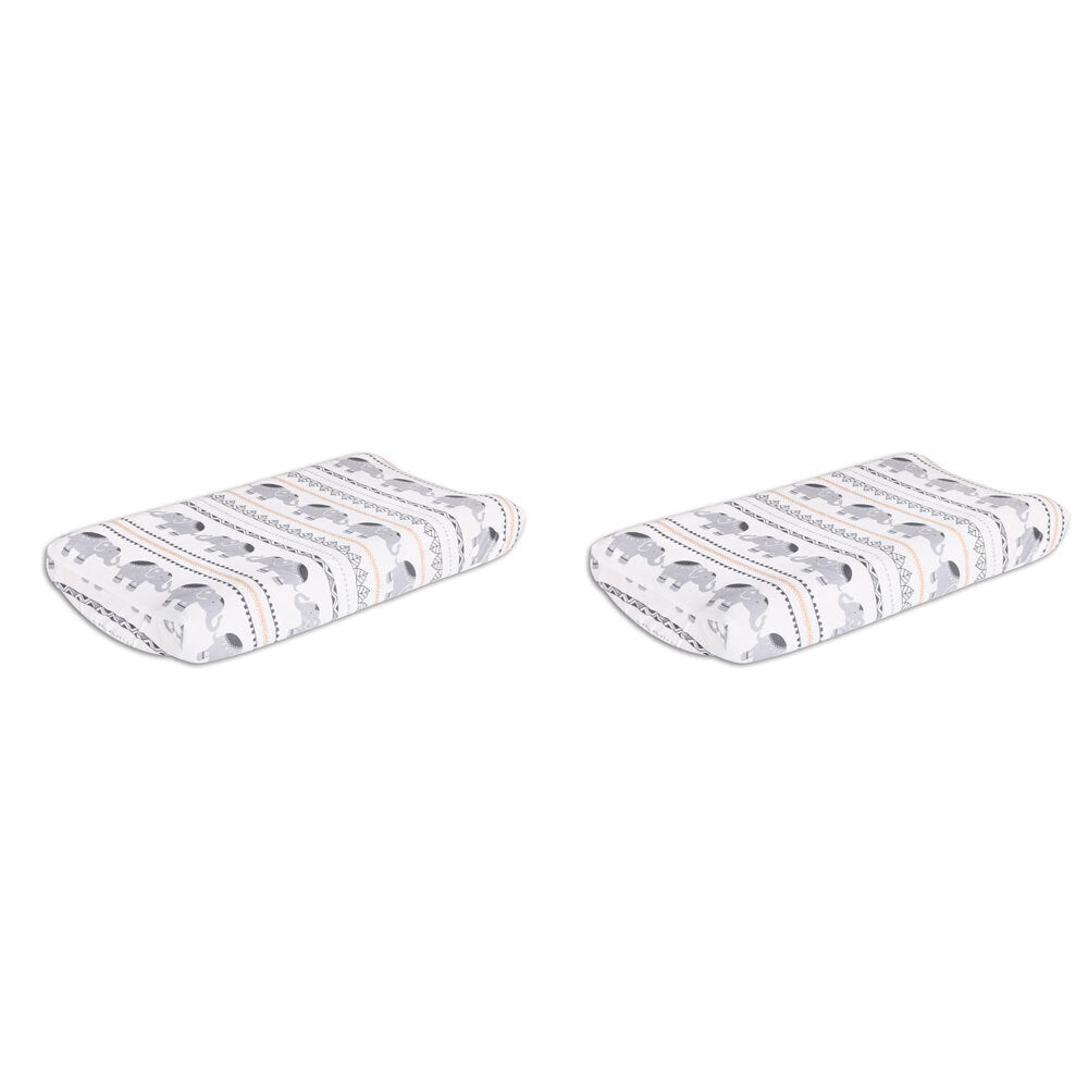 2PK The Peanutshell Boho Baby/Infant Change Pad Cover 81x40cm