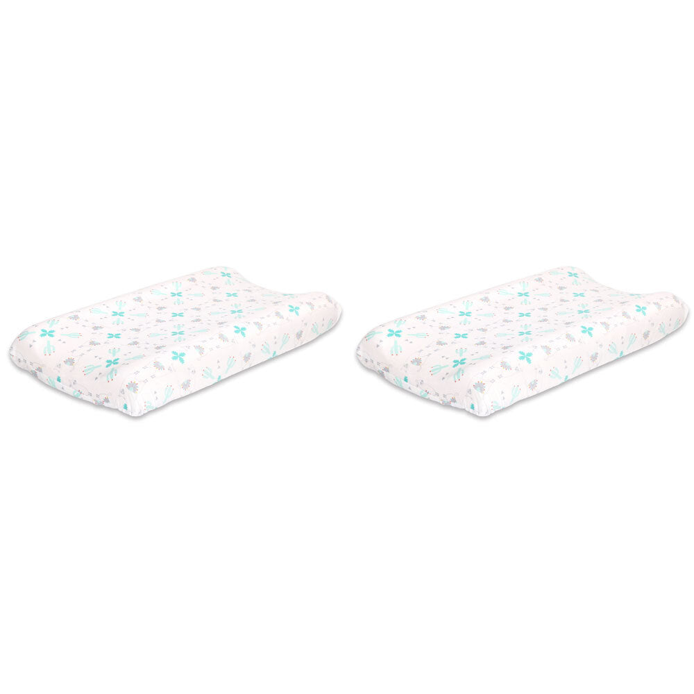 2PK The Peanutshell Little Llama Change Pad Cover 81x40cm