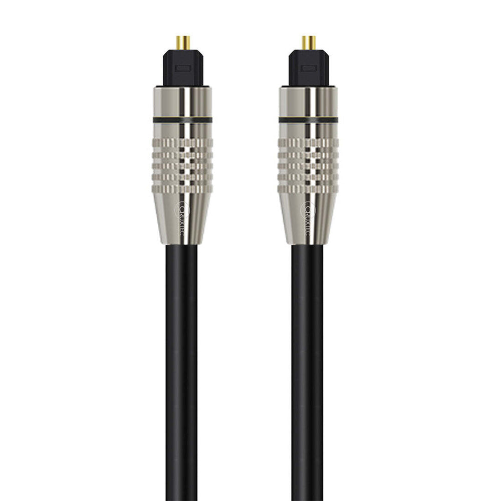 Cruxtec AFO-20-BK Toslink Fiber Optical Digital Audio Cables 20m - Black