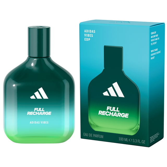 2PK Adidas Full Recharge EDP Eau De Parfum Unisex 100ml