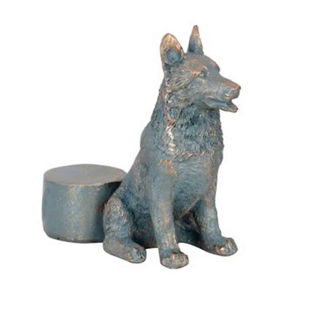 3PK Polyresin Dog Planter Pot Feet Riser Aged Brass Assorted