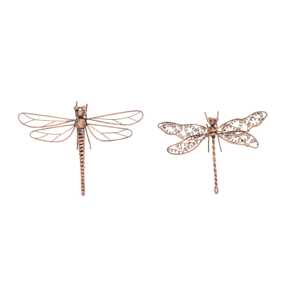 Dragonfly/Butterfly Wire Ornament 14x11cm Bronze Assorted