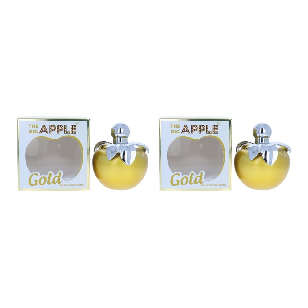 2PK The Big Apple Gold Apple EDP Eau De Parfum Unisex 100ml