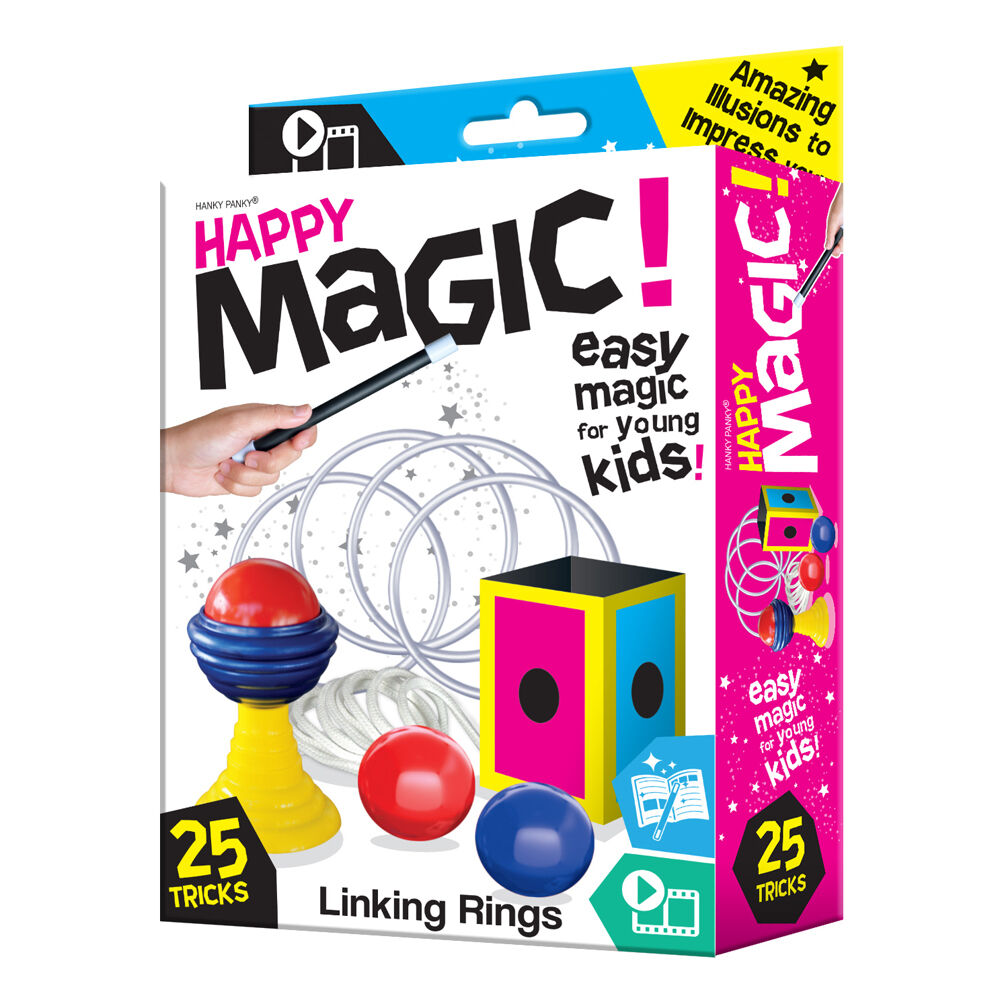 Happy Magic Set 25 Tricks Kids/Children Assorted 5y+
